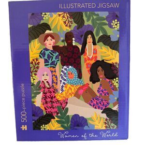 500 Pcs Jigsaw Puzzles Table Game 24" x 18" Illustrated Women Of The World